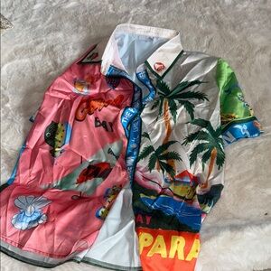 Colorful Tropical Graphic Shirt